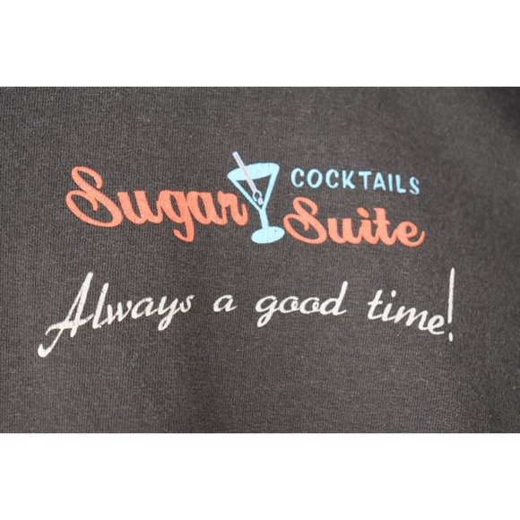 Men's  Hayne's Famous "Sugar Suite Cocktails" Black Bar T-Shirt XXL - Picture 3 of 5